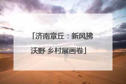 济南章丘：新风拂沃野 乡村展画卷