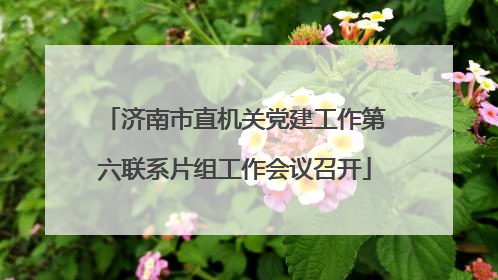 济南市直机关党建工作第六联系片组工作会议召开