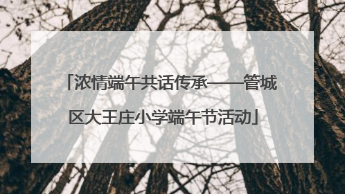 浓情端午共话传承——管城区大王庄小学端午节活动