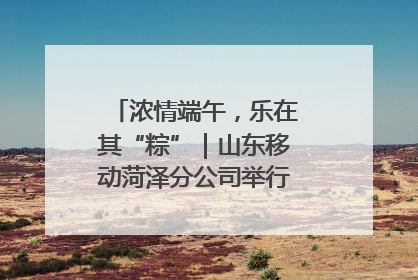 浓情端午，乐在其“粽”｜山东移动菏泽分公司举行端午节主题活动