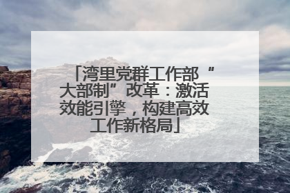 湾里党群工作部“大部制”改革：激活效能引擎，构建高效工作新格局