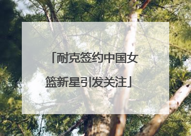 耐克签约中国女篮新星引发关注