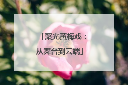 聚光黄梅戏：从舞台到云端