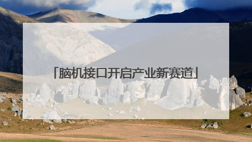 脑机接口开启产业新赛道