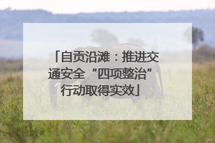 自贡沿滩：推进交通安全“四项整治”行动取得实效