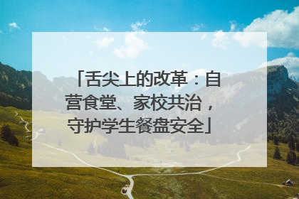 舌尖上的改革：自营食堂、家校共治，守护学生餐盘安全