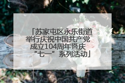 苏家屯区永乐街道举行庆祝中国共产党成立104周年暨庆“七一”系列活动