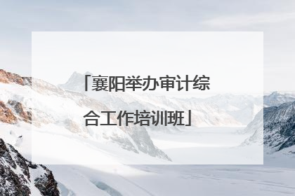 襄阳举办审计综合工作培训班