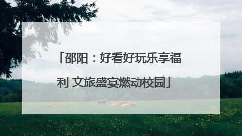 邵阳：好看好玩乐享福利 文旅盛宴燃动校园