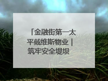 金融街第一太平戴维斯物业｜筑牢安全堤坝 守护美好家园