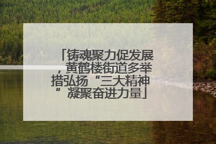 铸魂聚力促发展，黄鹤楼街道多举措弘扬“三大精神”凝聚奋进力量