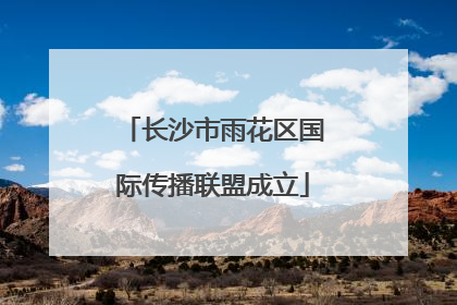 长沙市雨花区国际传播联盟成立
