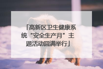 高新区卫生健康系统“安全生产月”主题活动圆满举行