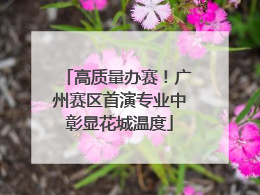 高质量办赛！广州赛区首演专业中彰显花城温度