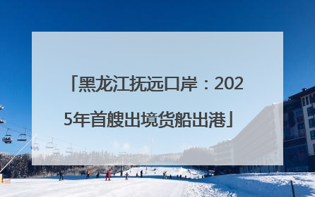 黑龙江抚远口岸：2025年首艘出境货船出港