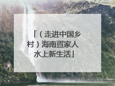 （走进中国乡村）海南疍家人 水上新生活
