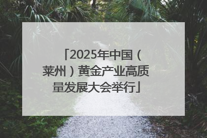 2025年中国（莱州）黄金产业高质量发展大会举行