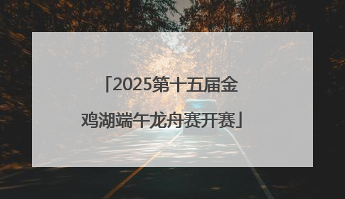 2025第十五届金鸡湖端午龙舟赛开赛