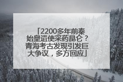 2200多年前秦始皇遣使采药昆仑？青海考古发现引发巨大争议，多方回应